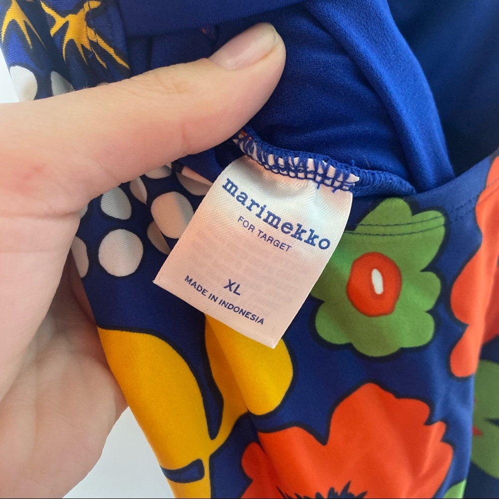 Marimekko for Target Mod Navy Floral One Piece Swimsuit - Picture 3 of 5